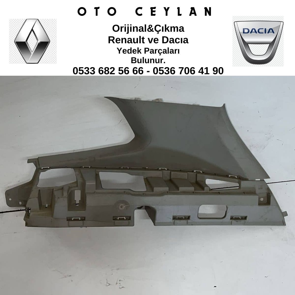 769366328R Duster Sağ Arka Çamurluk Camı Kaplaması