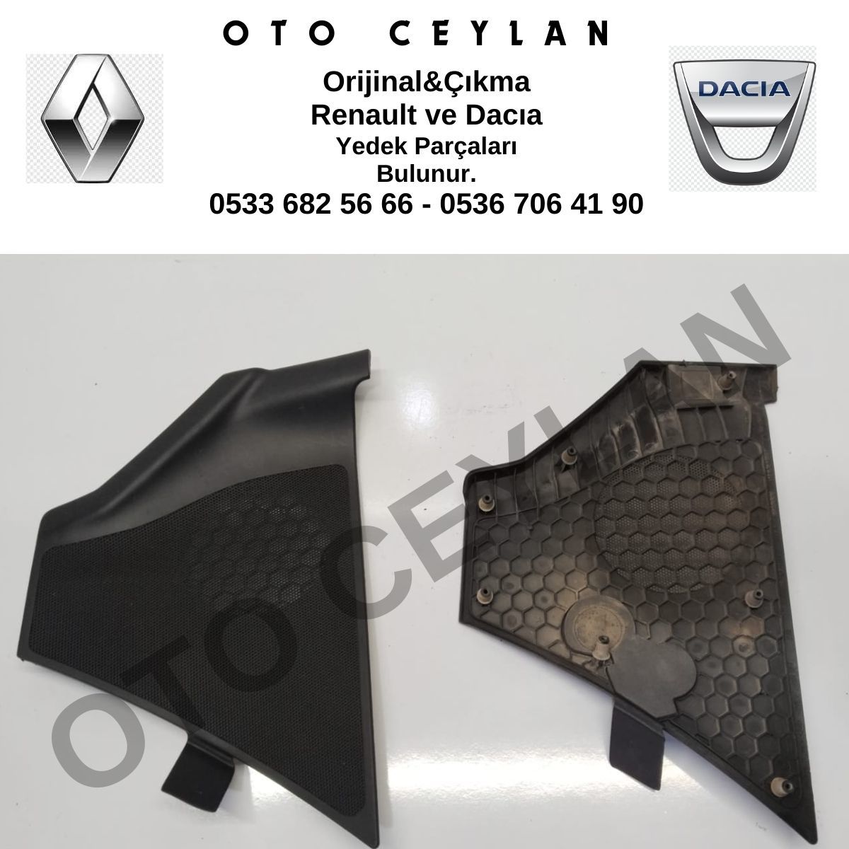 18620017 Megane 2 Ön Kapı Hoparlör Kapağı Çıkma Orjinal