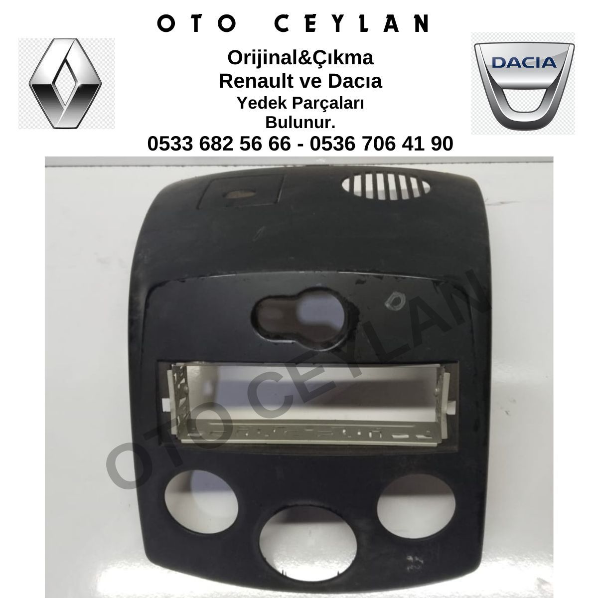 8200407843 Clio 3 Radyo Kalorifer Çerçevesi Orijinal Çıkma