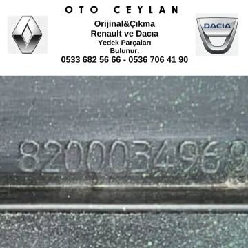 8200034969 Megan 2 Sol Ön Kapı Alt Kaplama Bakaliti Çıkma Orjinal