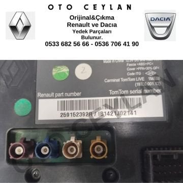 259152392R Fluence Navigasyon Orijinal Çıkma