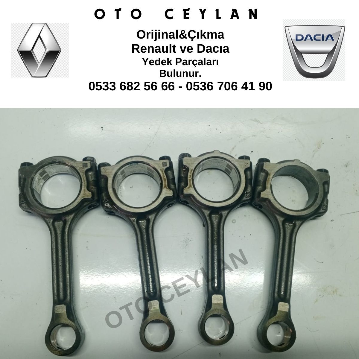 Megane Clio 5 1.3 Piston Biyel Kolu Adet Orijinal Çıkma