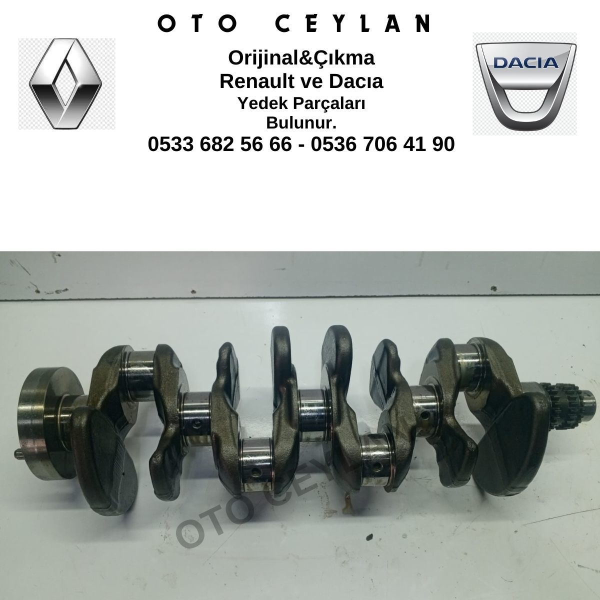122010265R Megane 4 Talisman 1.3 Tce H5H Krank Mili Orijinal Çıkma