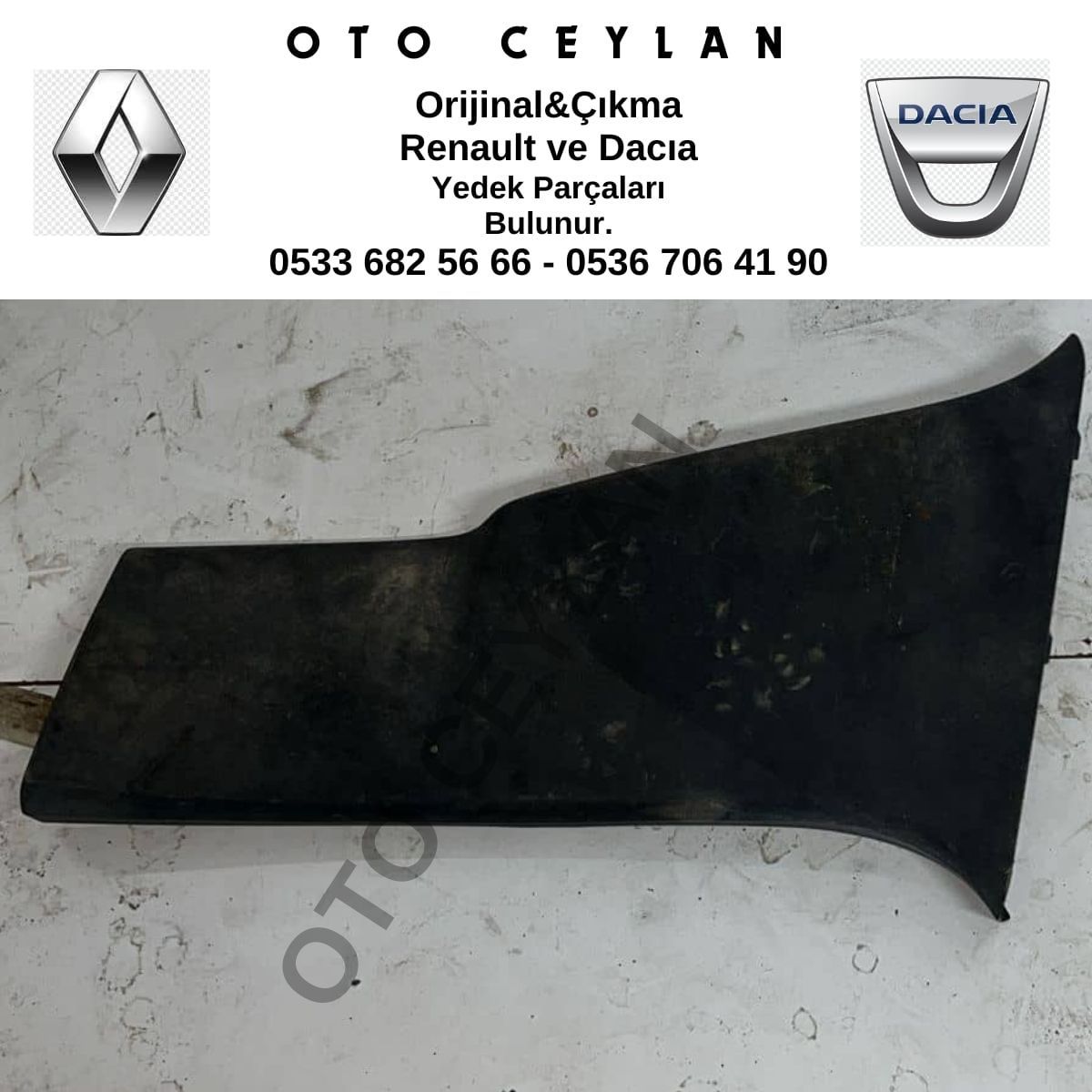 8200034955 Megan 2 Orta Sol Kaplama Bakaliti Çıkma Orijinal