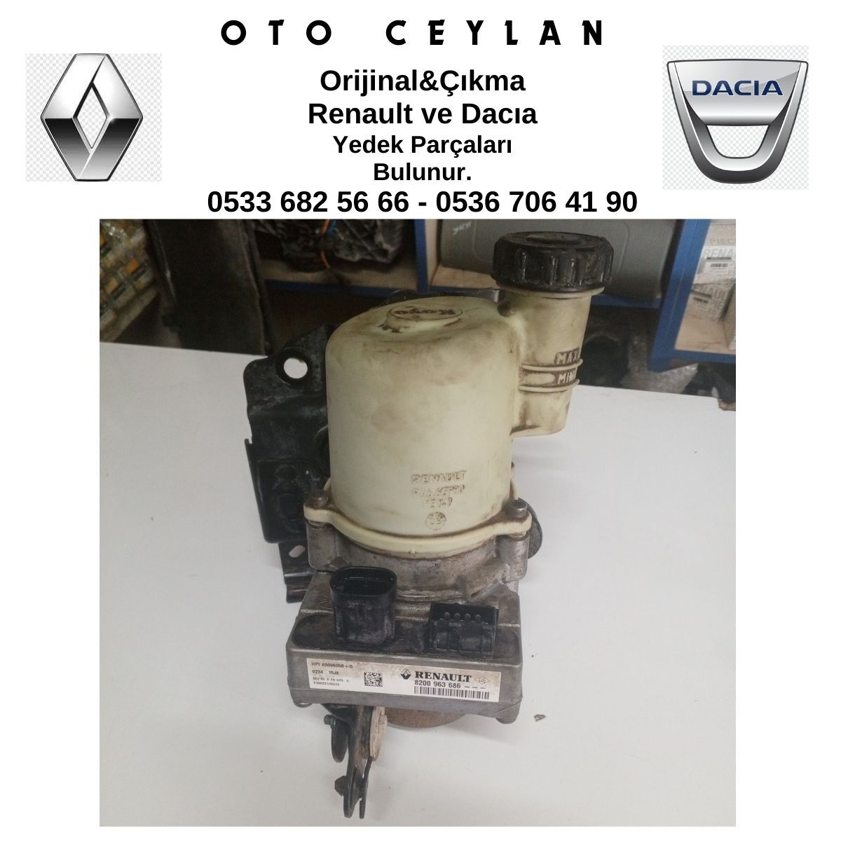 8200963686 6001550659 LOGAN DİREKSİYON POMPASI ÇIKMA