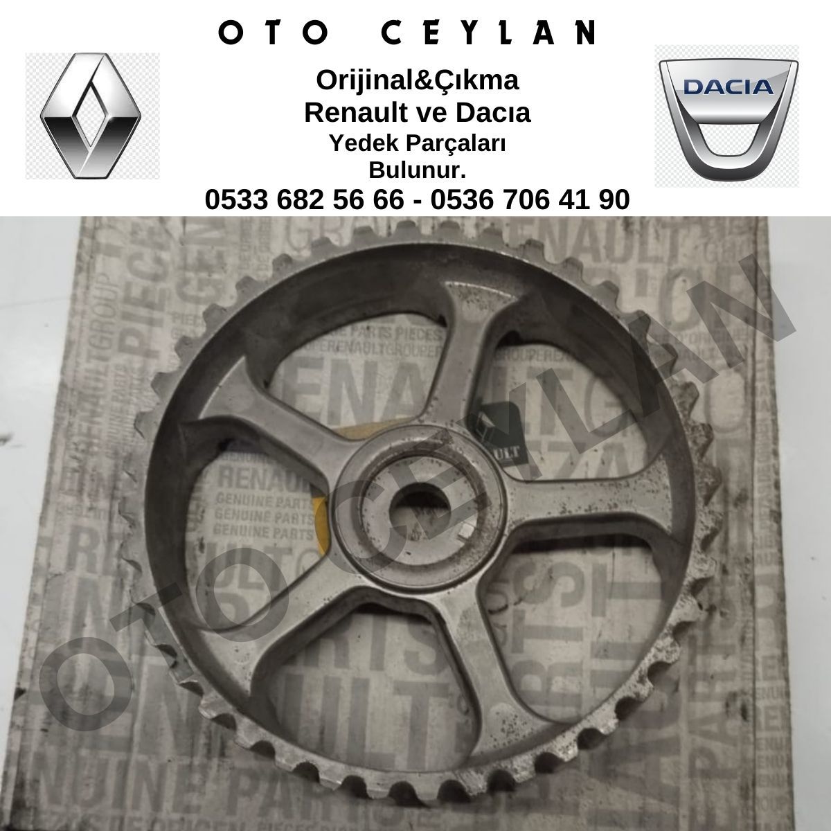 7700866844 Kangoo Eksantrik Dişlisi Orijinal Sıfır