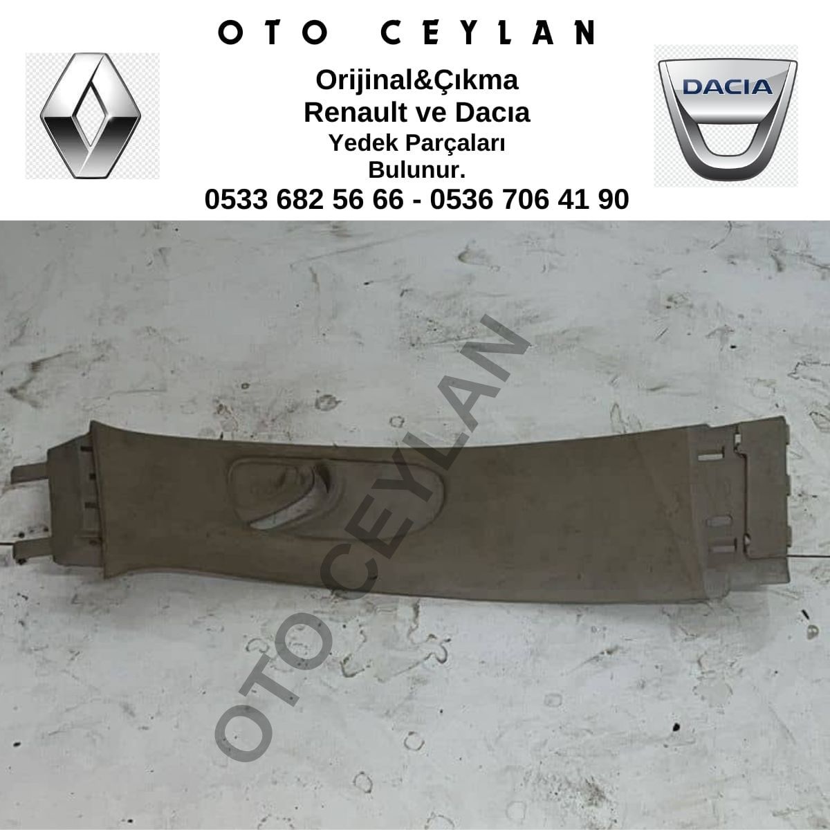 8200084325 Scenıc 2 Orta Direk Üst İç Kaplama Çıkma Orijinal