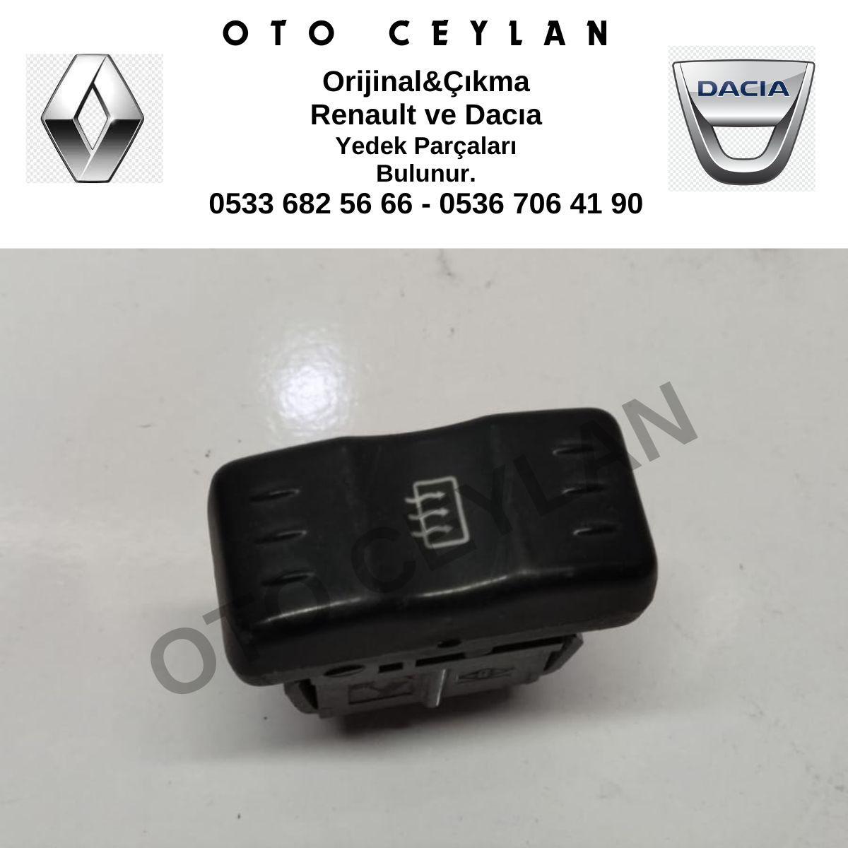 6001547975 Logan Rezistans Düğmesi Orijinal Çıkma