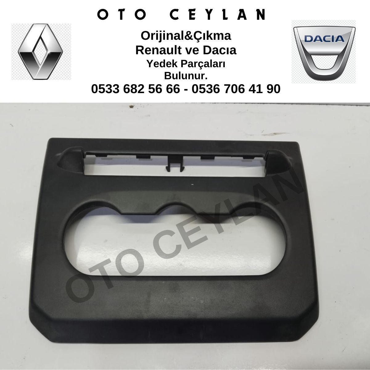 682602613R Duster Klima Kumanda Paneli Çerçevesi Orijinal Çıkma