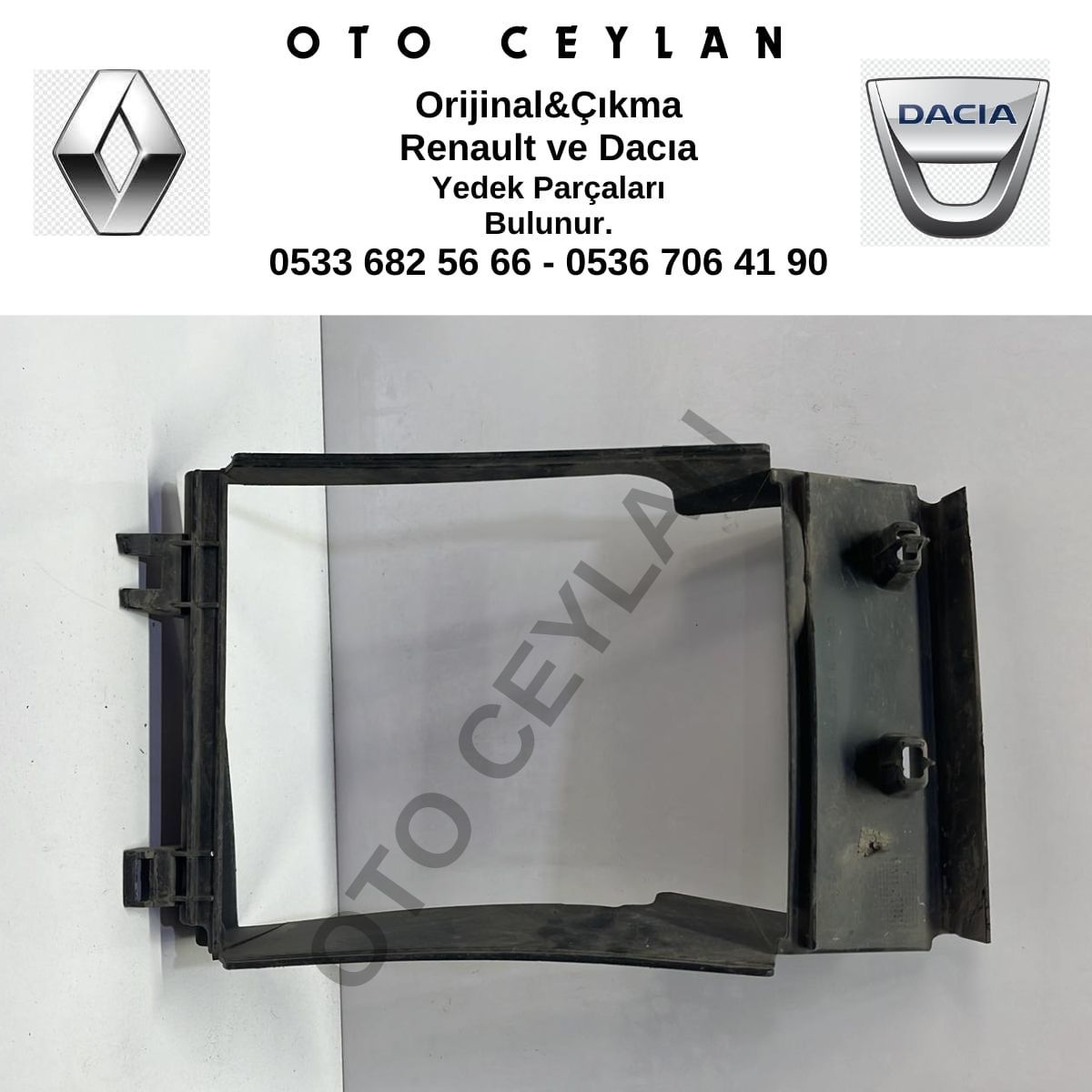 215582977R Dokker Sağ Radyatör Hava Yönlendirici Çıkma Orjinal