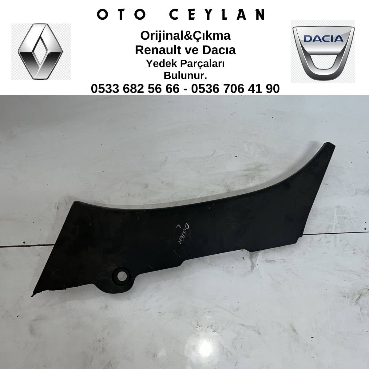 769373603R Duster İç Direk Kaplaması Çıkma Orjinal