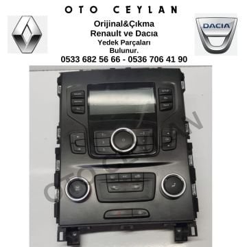 280909727R 280900715R 280905738R Megane 4 Koleos 2 Talisman Navigasyon Ekranı Teyp Radyo Kumanda Paneli Çerçevesi Klima Kumanda Paneli Komple Sıfır Orjinal