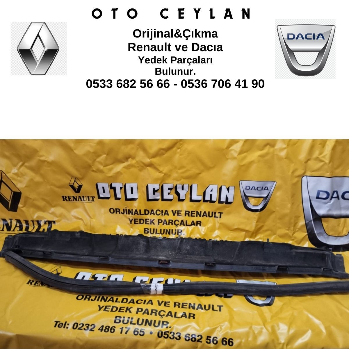 668100012R Megane 3 Fluence Ön Cam Alt Bakaliti Çıkma Orijinal