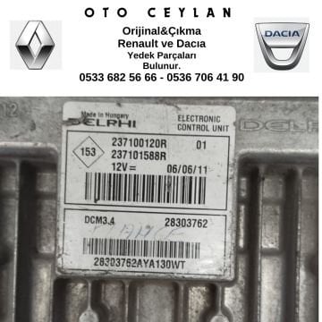 237100120R Fluence Motor Beyni DCM 3.4 Çıkma