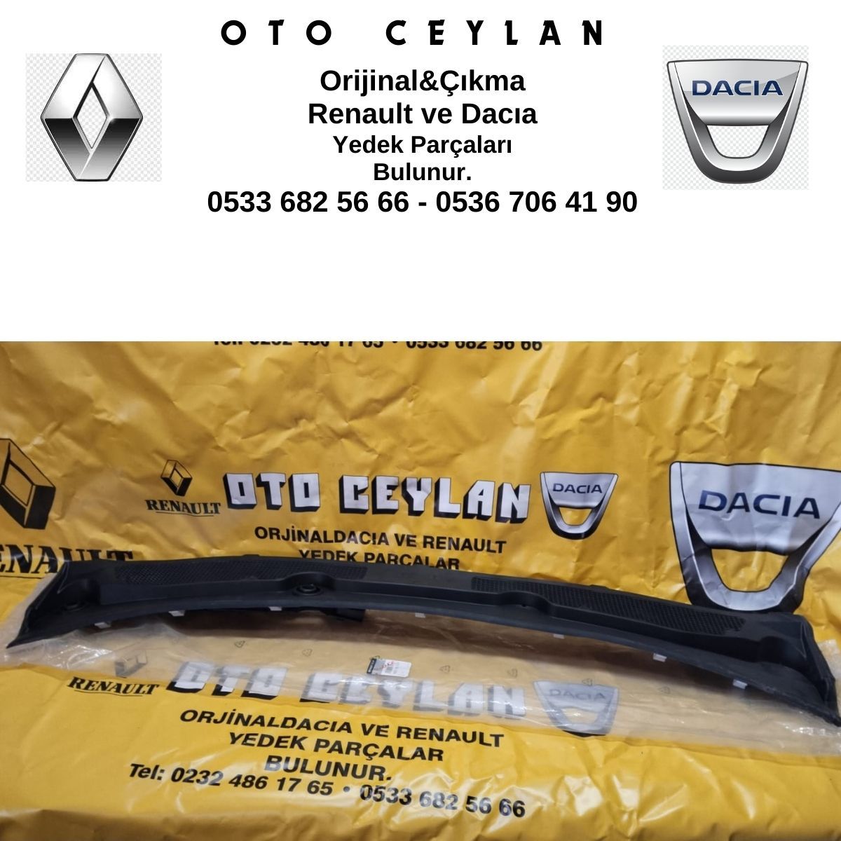 668110020R Fluence Ön Cam Izgarası Sıfır Hafif Hatalı Orijinal