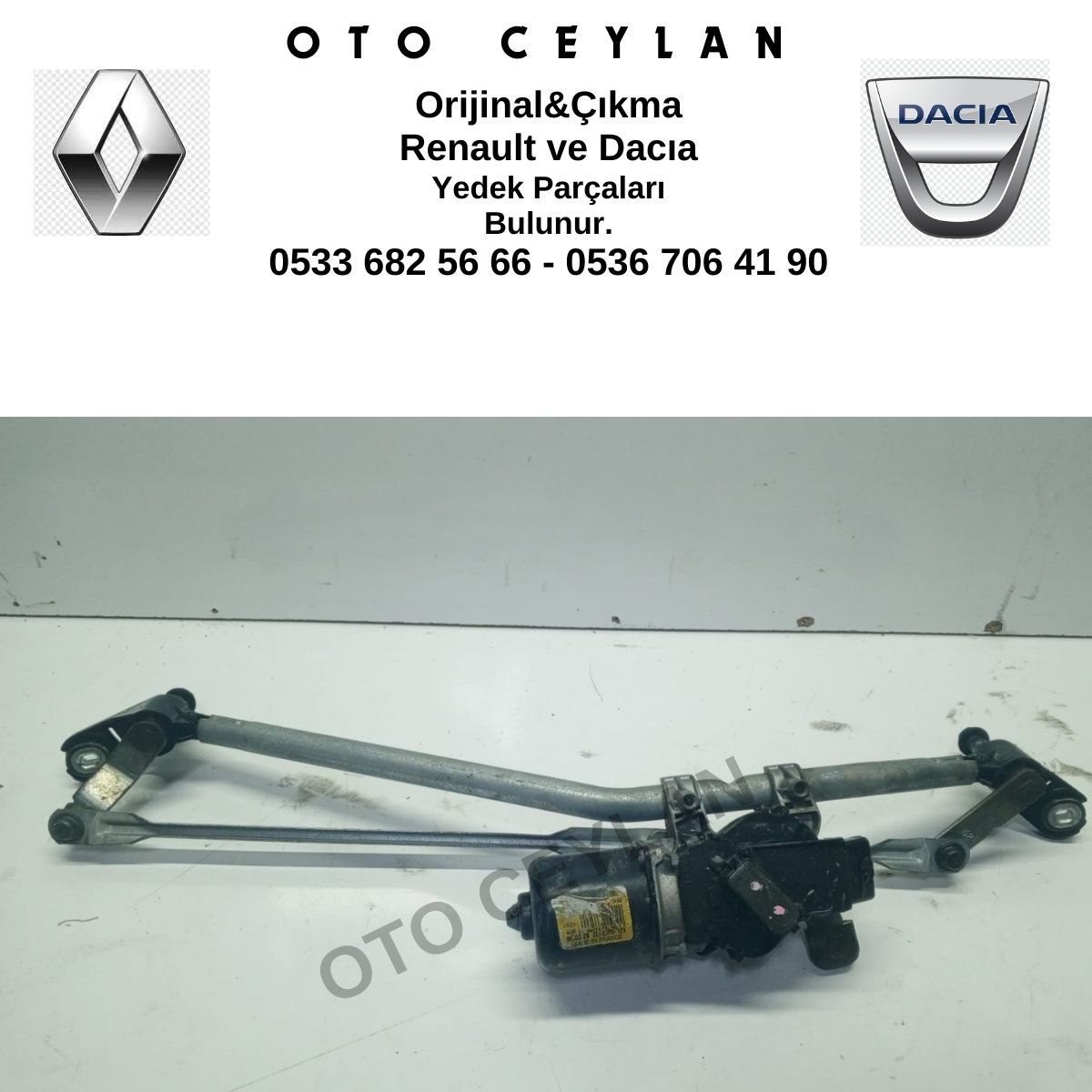 8200409692 Kango 3 Cam Silecek Mekanizması Orijinal Çıkma