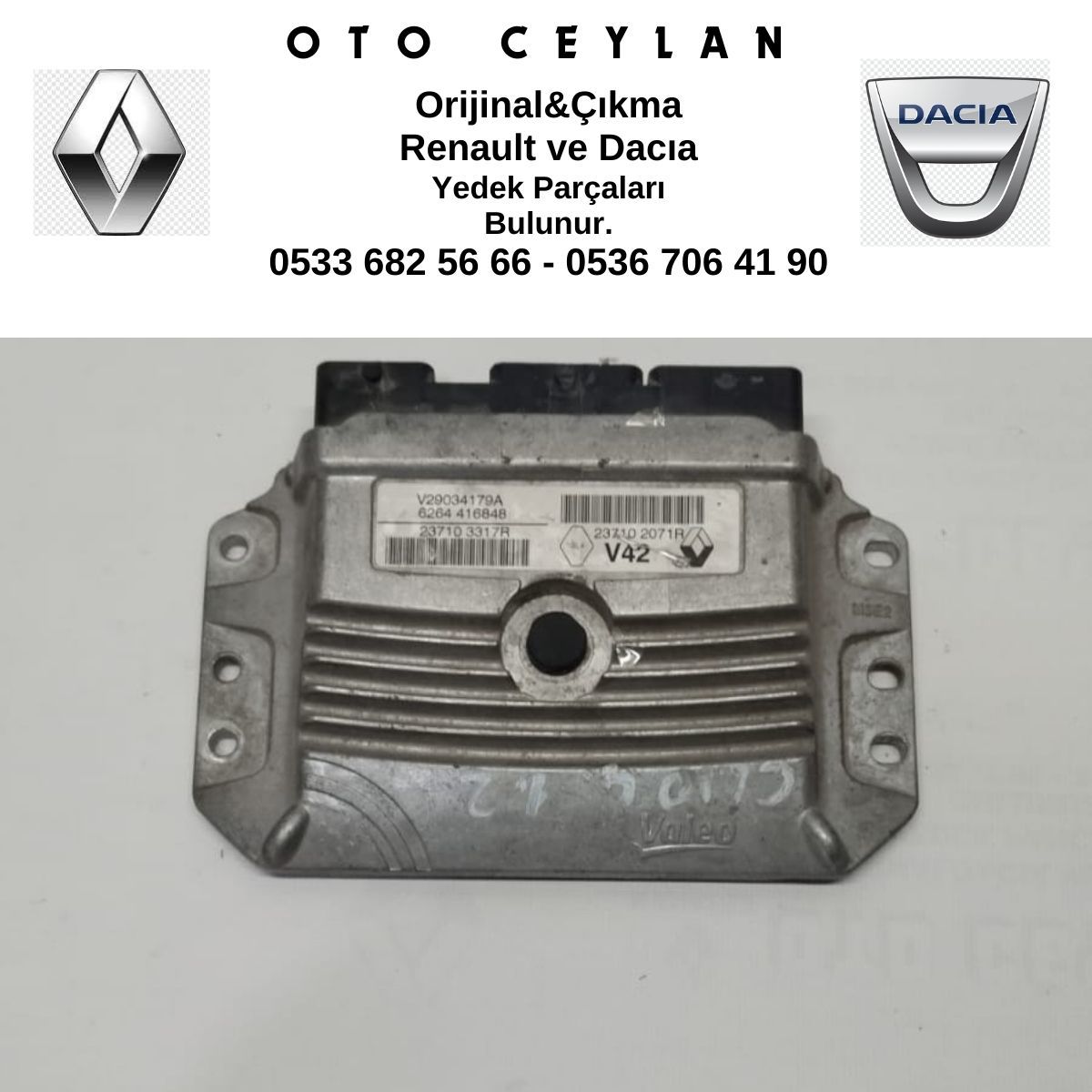 237102071R Clıo IV 1.2 Motor Beyni Çıkma