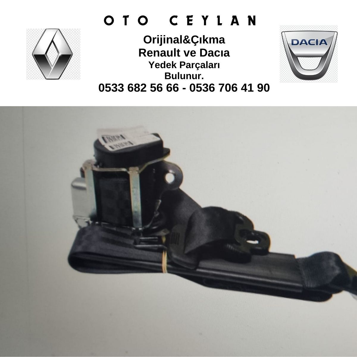 8200153484 CLIO ÖN EMNİYET KEMERİ SOL SIFIR