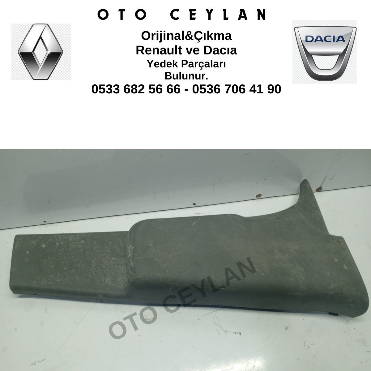 8200421068 Kango Sağ Orta Direk Alt Kaplaması Orijinal Çıkma