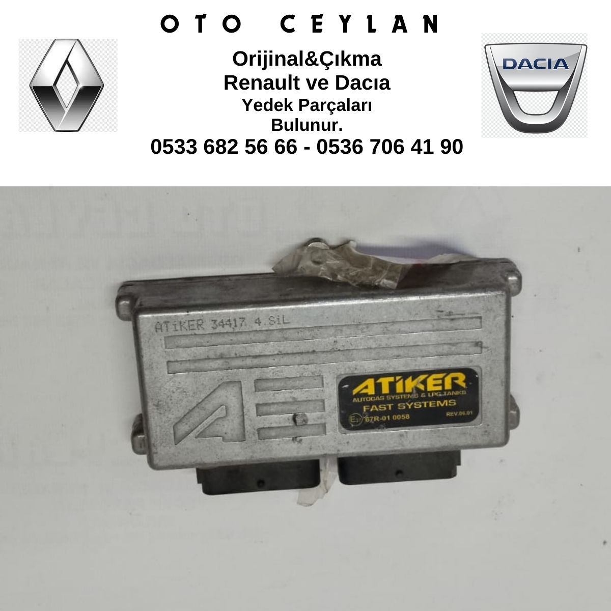 67R-01-0058 MEGAN II Tüp Beyni Atiker Çıkma