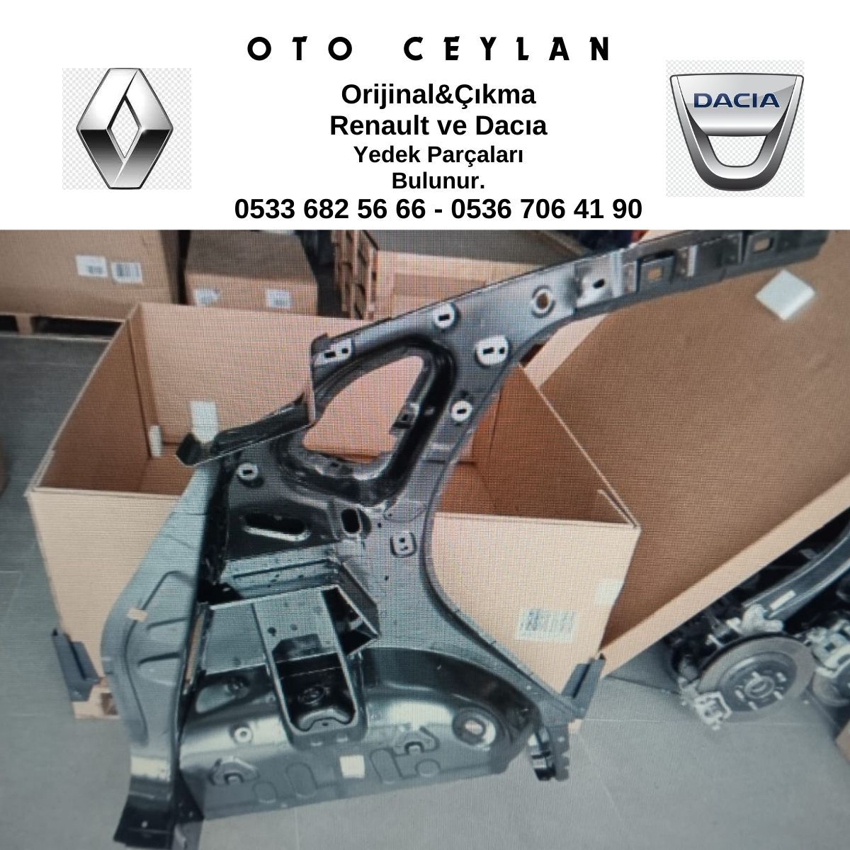 766319337R SYMBOL SOL ARKA ÇAMURLUK İÇ SACI SIFIR