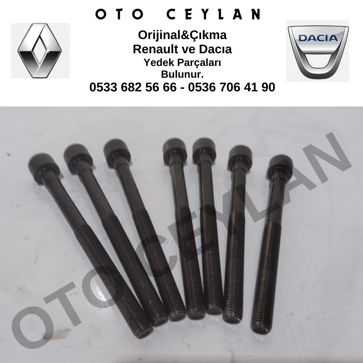 Clio 0.9 Tce Silindir Kapak Saplaması Orijinal Çıkma