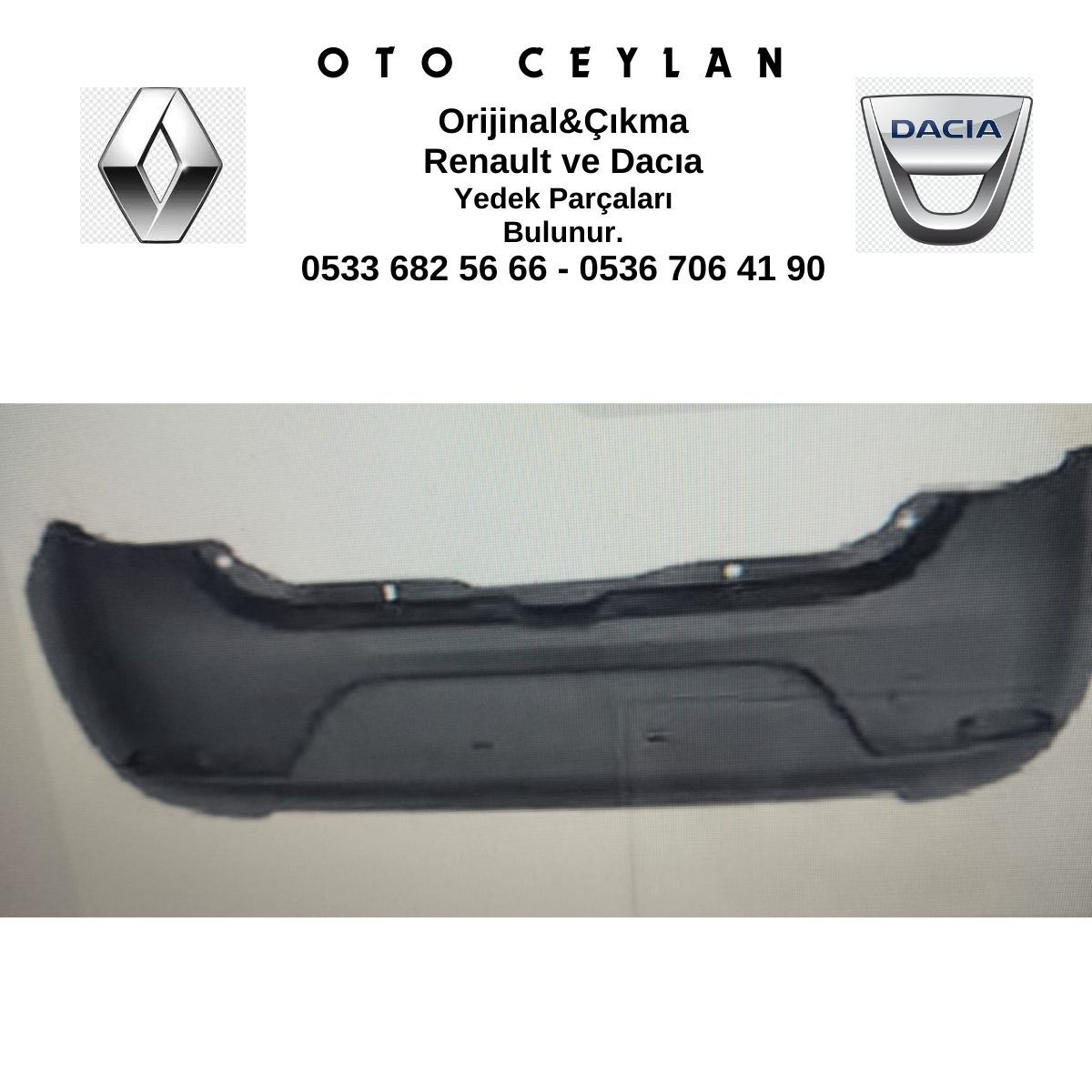 850100640S SANDERO ARKA TAMPON 2013 SIFIR