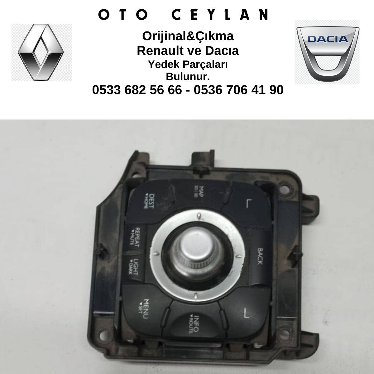 253B00345R Megan-3 Navigasyon Kumanda Düğmesi Çıkma