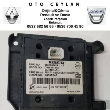 253B00345R Megan-3 Navigasyon Kumanda Düğmesi Çıkma