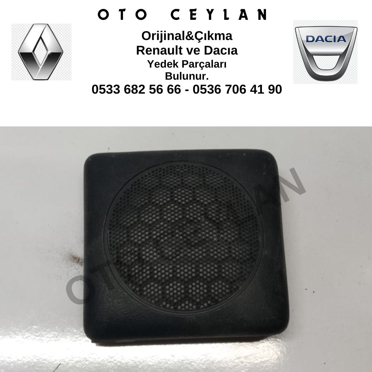 6001030125 Renault Torpido Hoparlör Kapağı Orijinal Çıkma