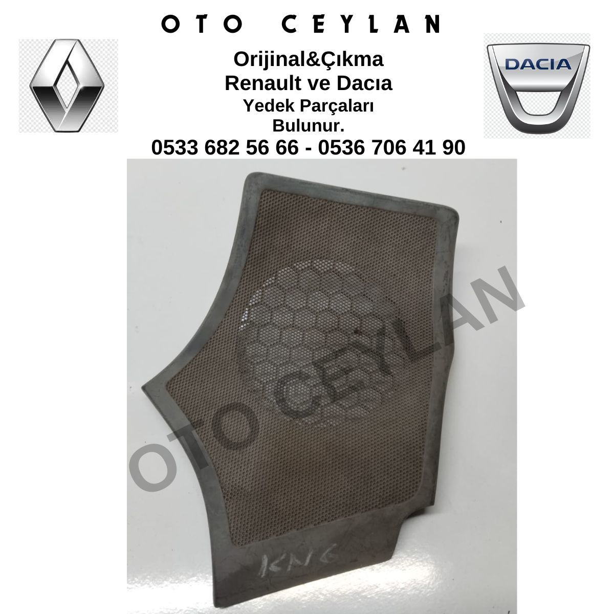 8200045861 Kango Hoparlör Kapağı Sol Orijinal Çıkma