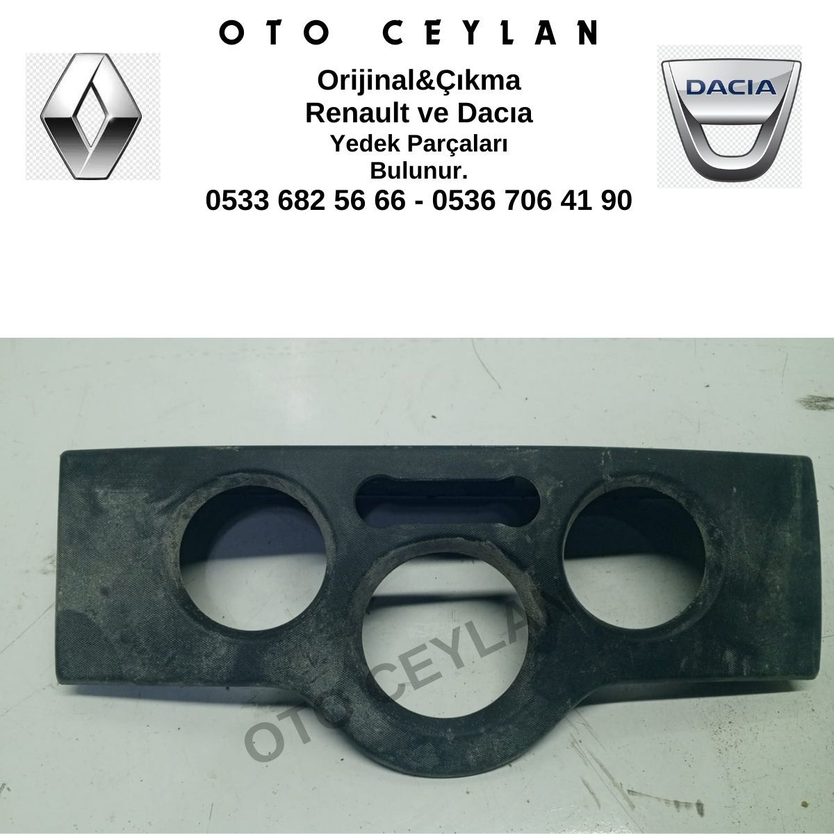8200452966 Kango 3 Kalorifer Kumanda Paneli Çerçevesi Orijinal Çıkma