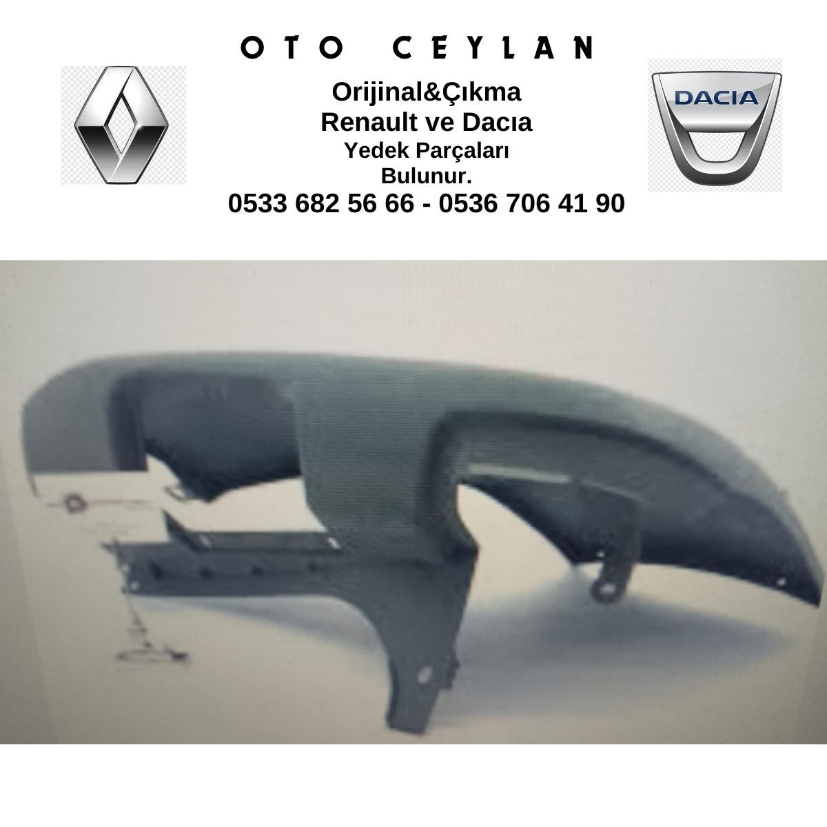 8200201462 TRAFIC 2 SAĞ ARKA KÖŞE BANDI SIFIR