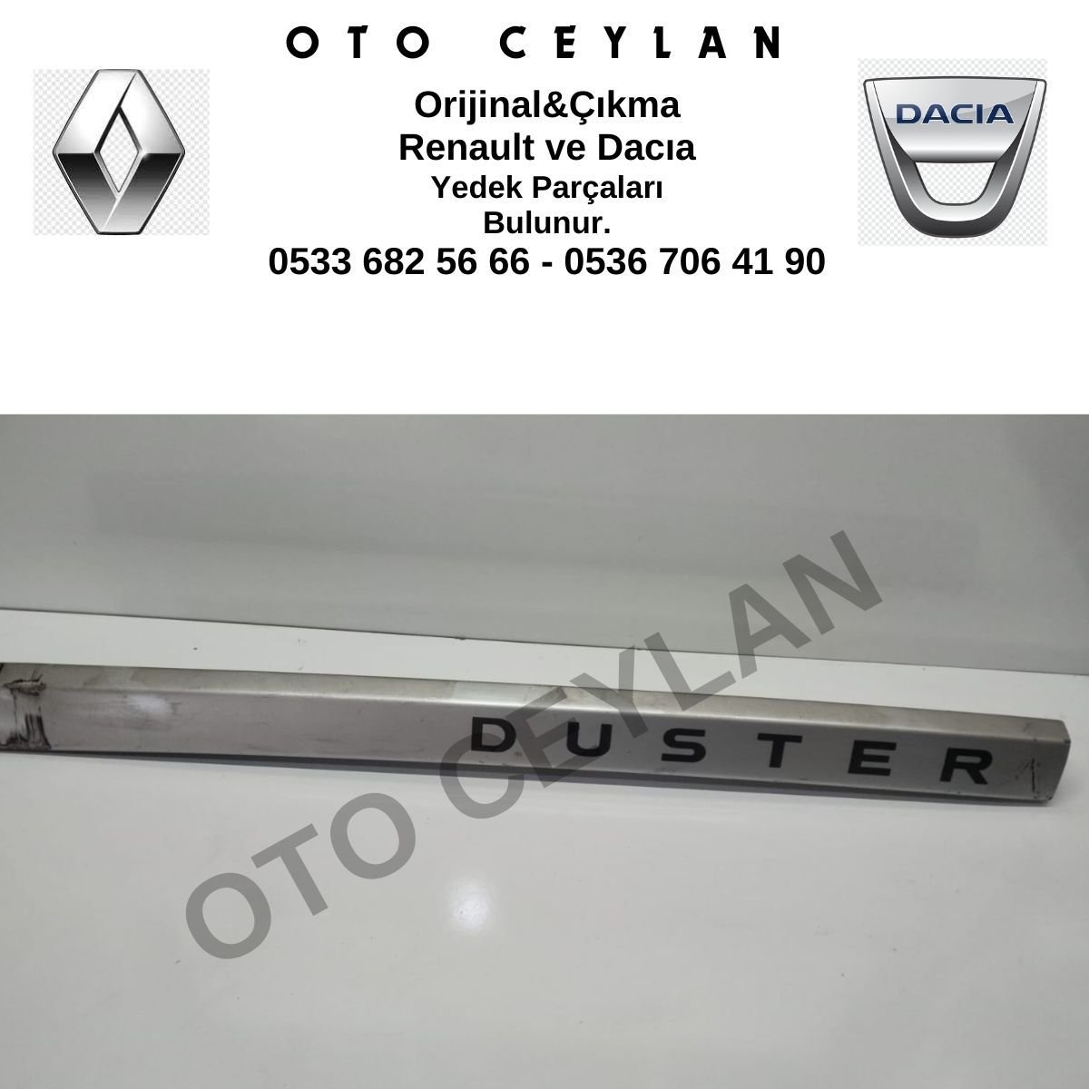 Dacia Duster Tavan Barı Orijinal Çıkma
