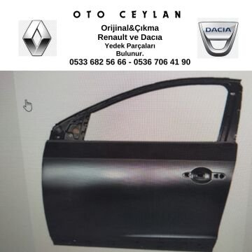 801011761R MEGANE 3 SOL ÖN KAPI SIFIR