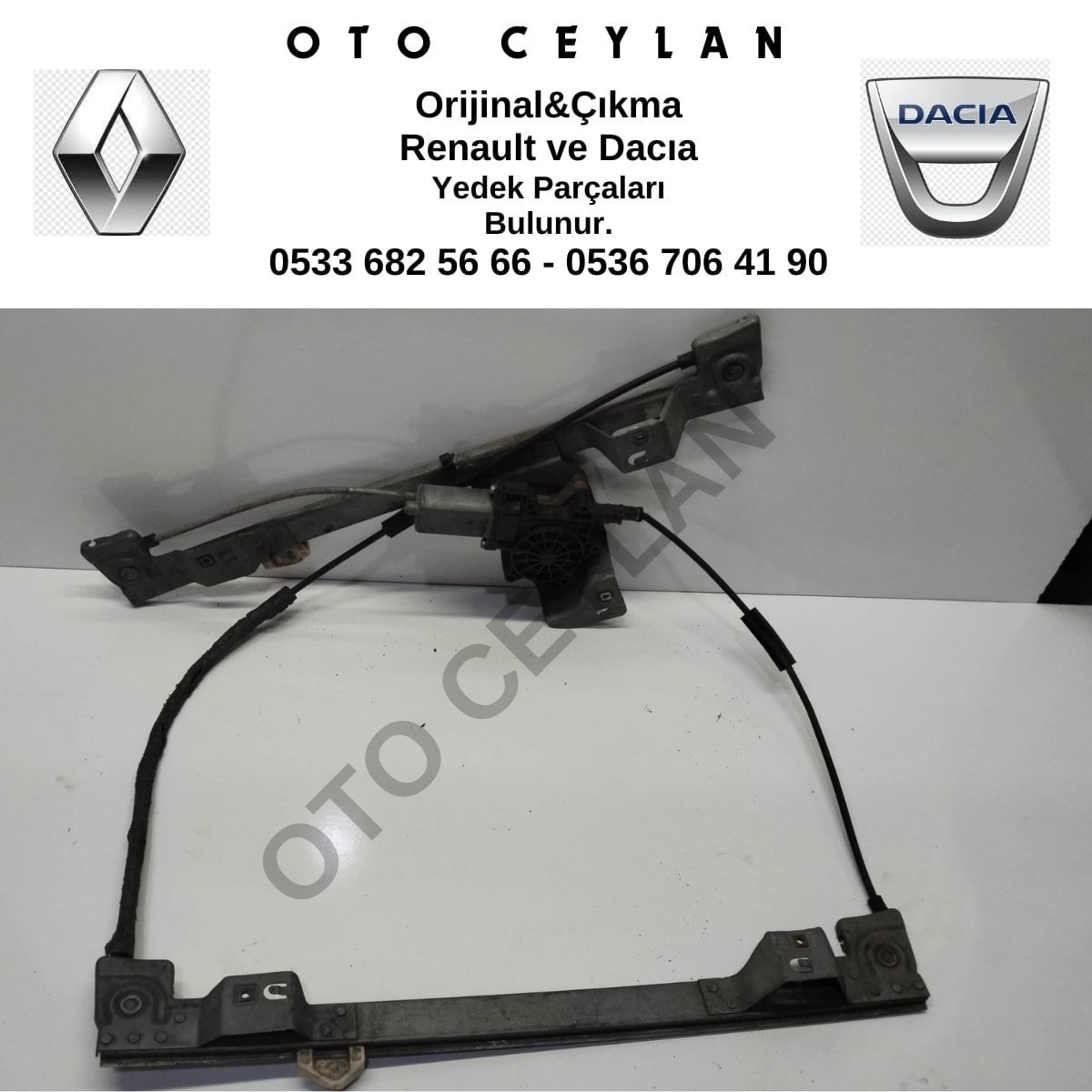 807213441R Kangoo 3 Sol Ön Cam Krikosu Çıkma Orijinal