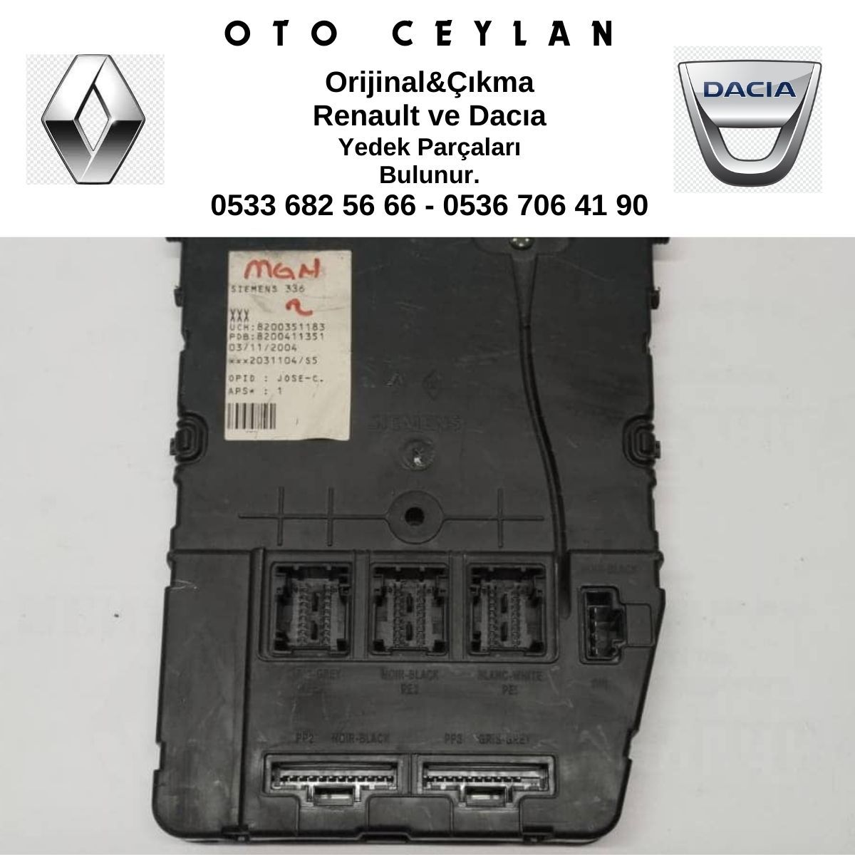 8200351183 Megan II Sigorta Kutu Rölesi Çıkma