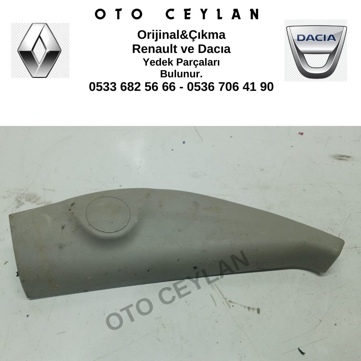 8200476264 Kango 3 Dikiz Aynası Sağ İç Kapağı Orijinal Çıkma
