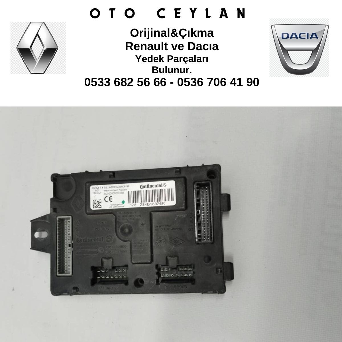 284B18926R Dokker Module  1.6 8V Çıkma