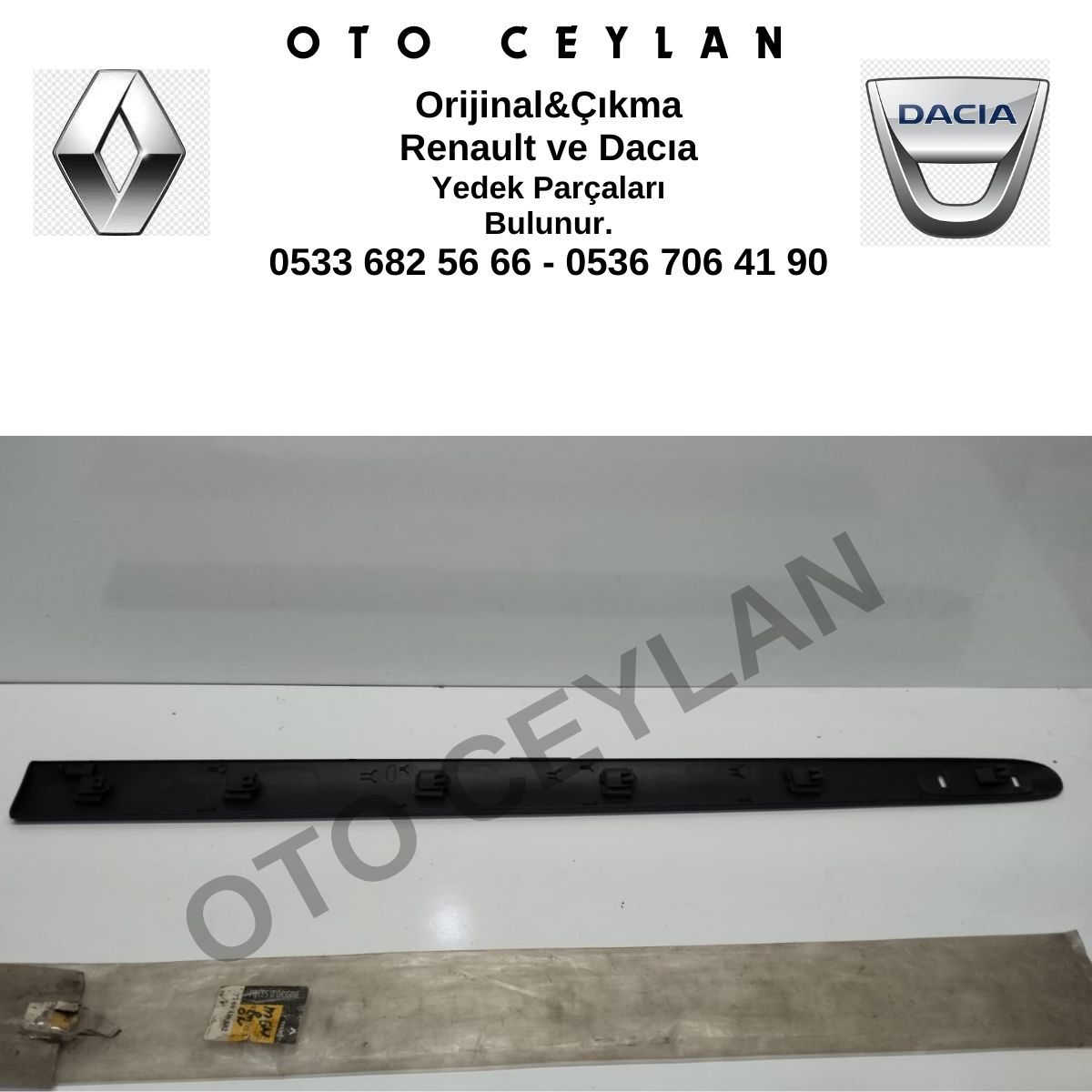 7700430882 Megane Sağ Ön Kapı Bandı Sıfır Orijinal