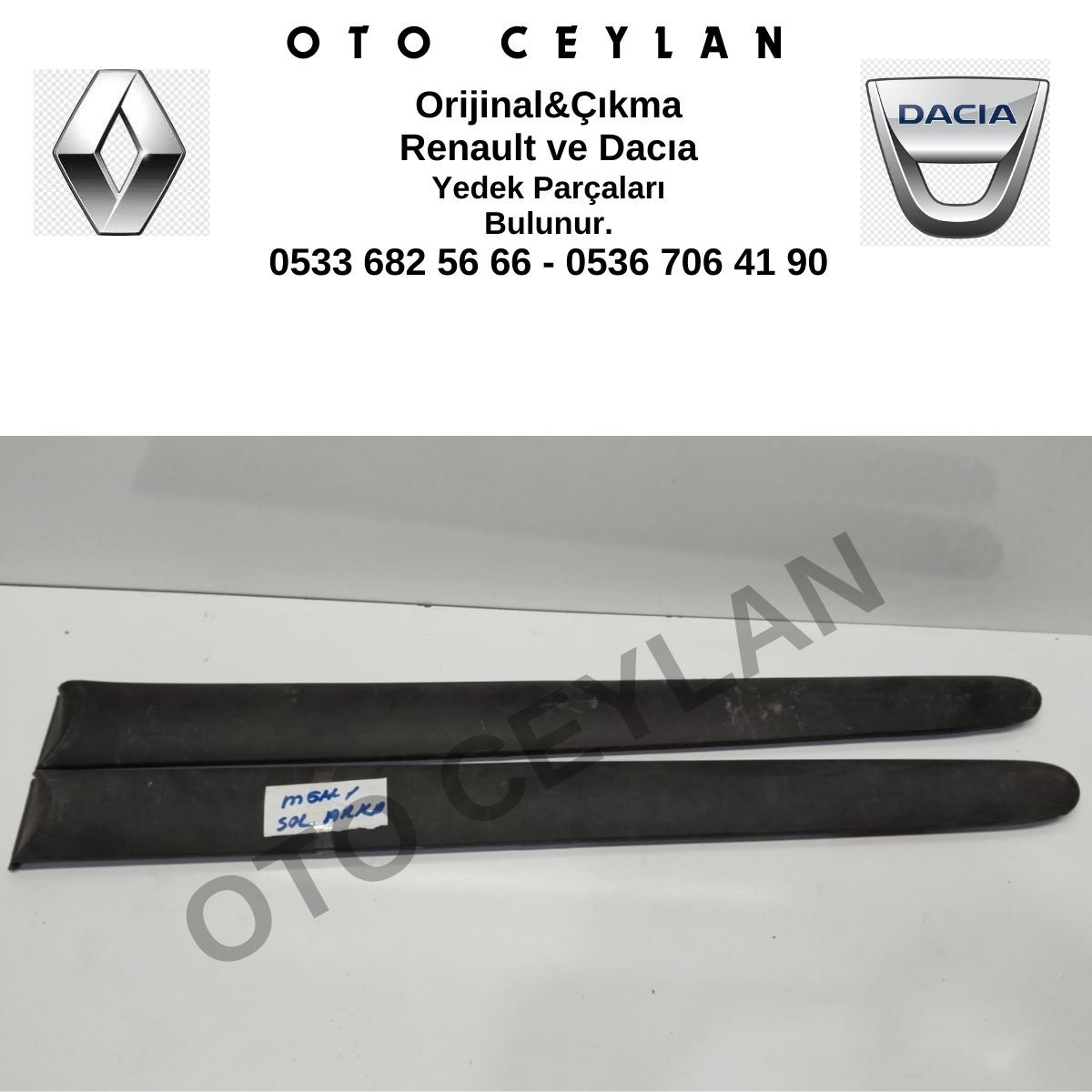 7700430879 Megane Sol Arka Kapı Bandı Çıkma Orijinal