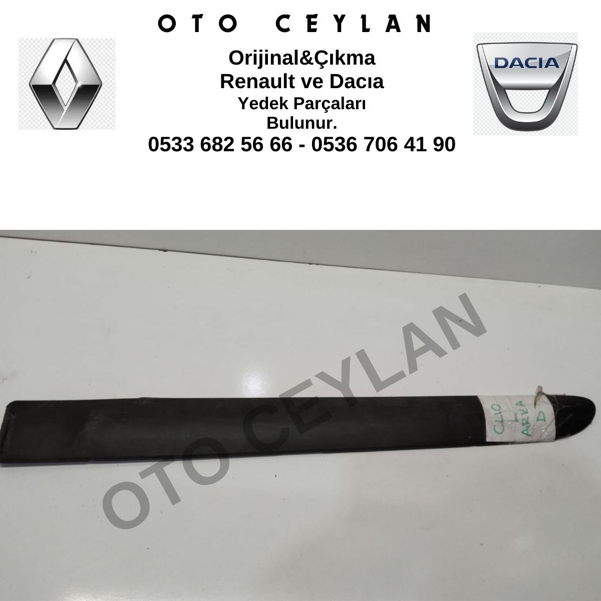 7700410280 Clio Sol Arka Kapı Bandı Çıkma Orijinal