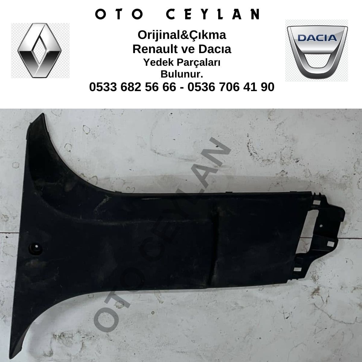 769161873R Sandero Kaplama Parçası Çıkma Orijinal