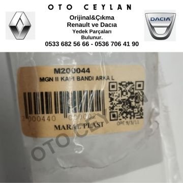 M200044 Megane 2 Sol Arka Kapı Bandı Sıfır Yan Sanayi