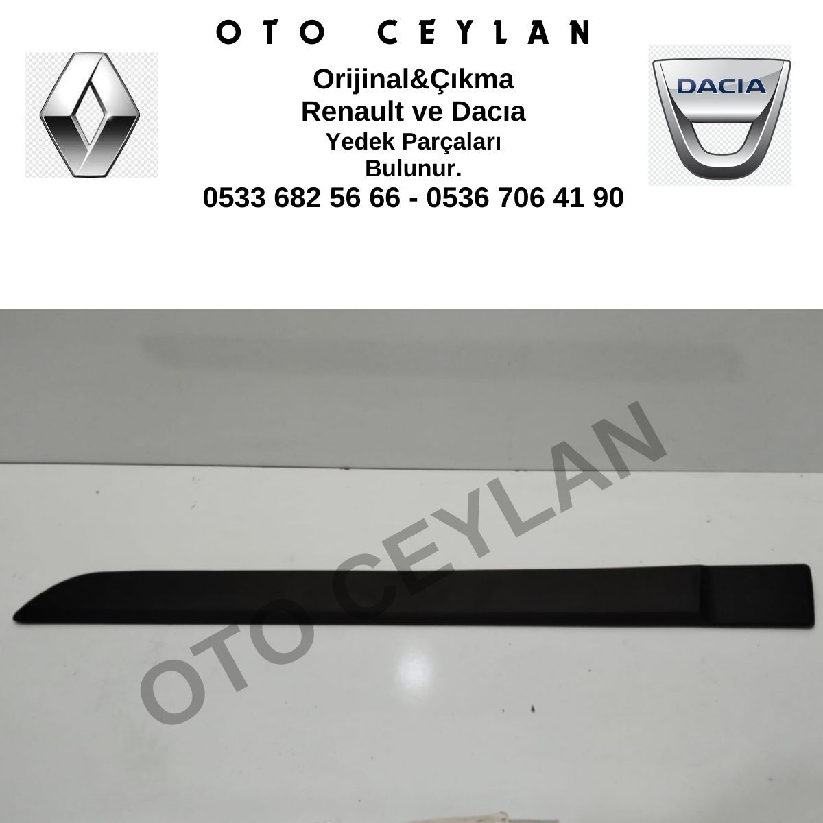 M200044 Megane 2 Sol Arka Kapı Bandı Sıfır Yan Sanayi