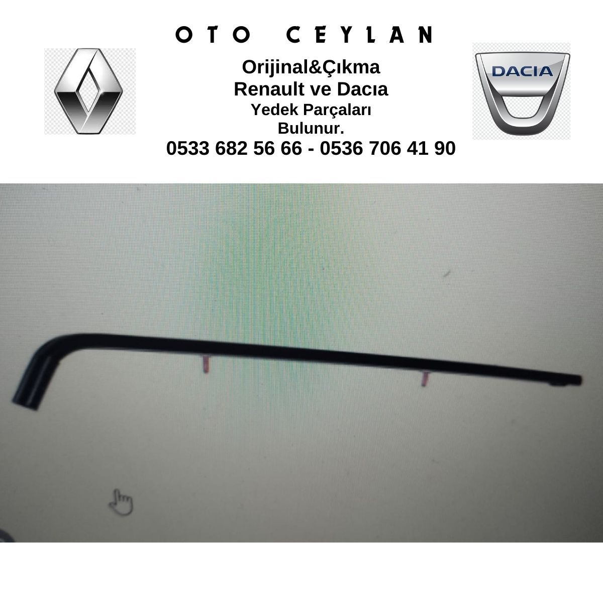 8200670161 TRAFIC 2 SÜRGÜLÜ KAPI KIZAĞI ORTA SAĞ