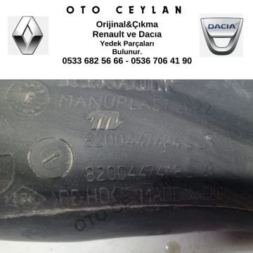 8200447424 Kango Sol Kalorifer Borusu Orijinal Çıkma
