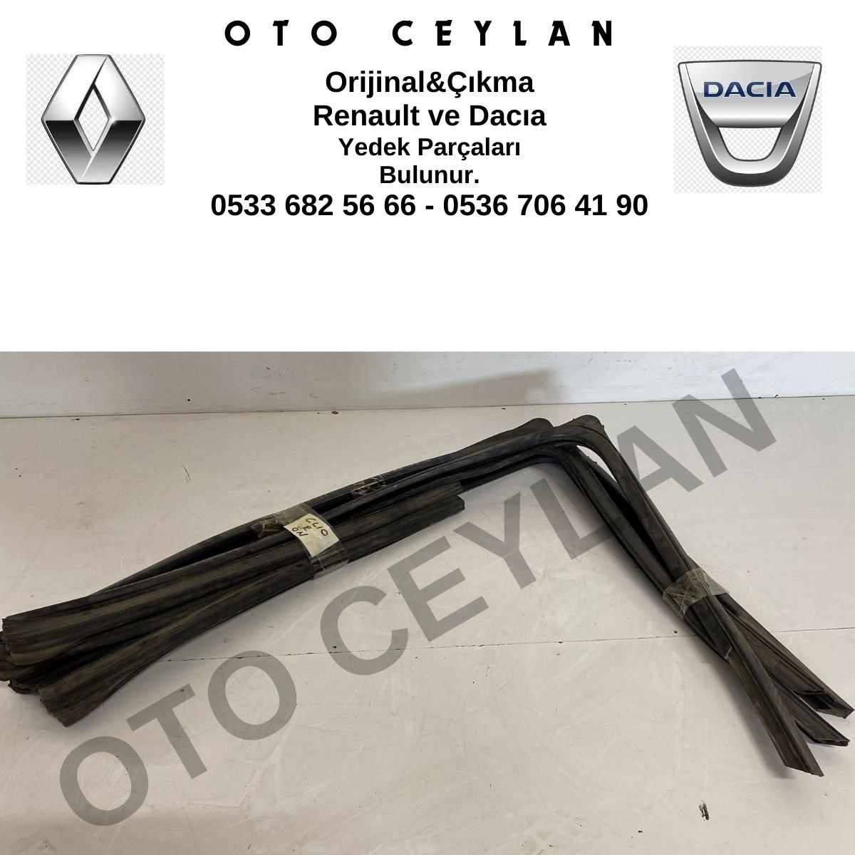 Clio Sağ Ön Cam Fitili Orijinal Çıkma