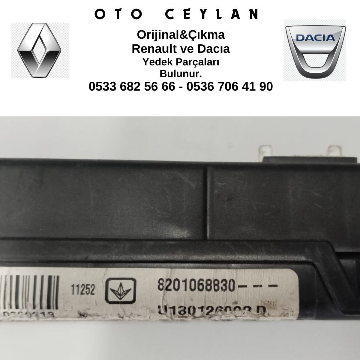 8201068830 8200103749 8201013753 Clıo 2 Araç İçi Kontrol Ünitesi