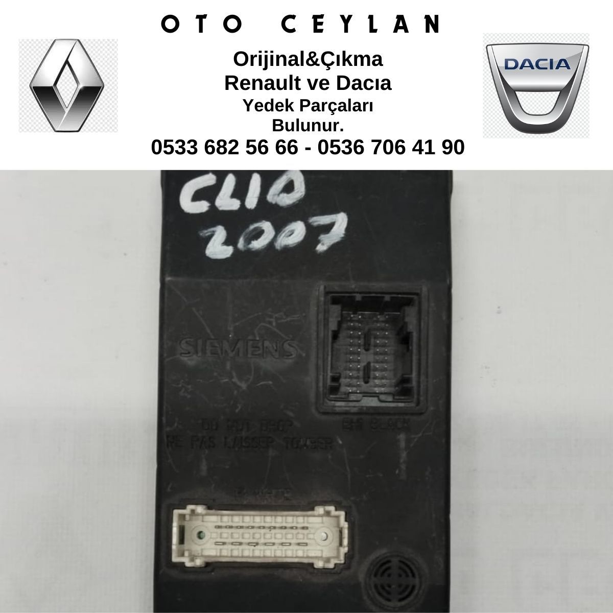 8200103749B Clıo UCH Beyni Çıkma